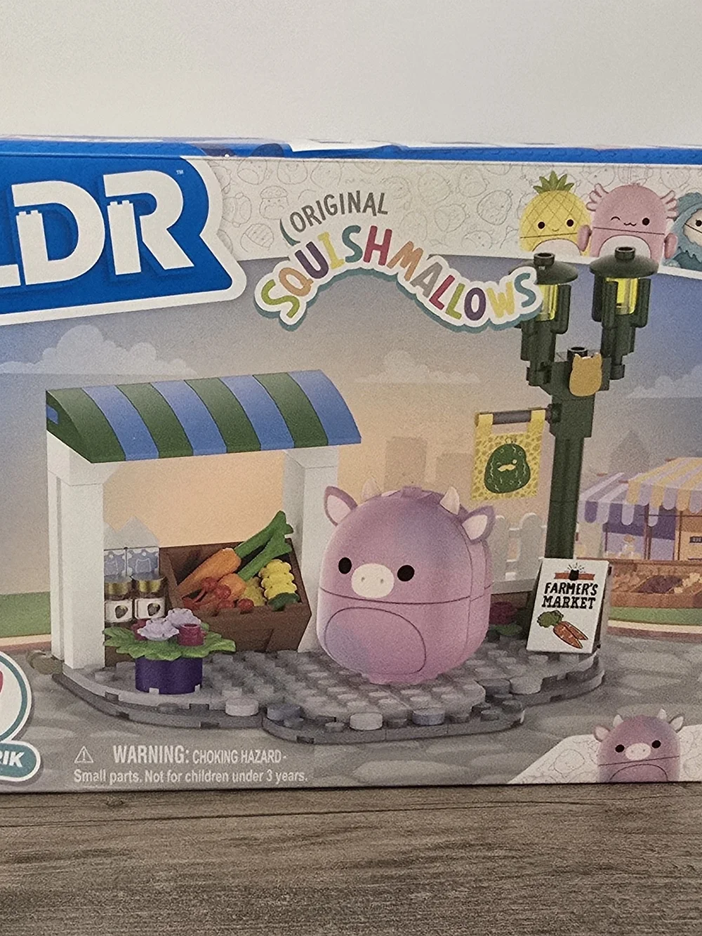 Original Squishmallows Purple Pig Farmer's Market Playset